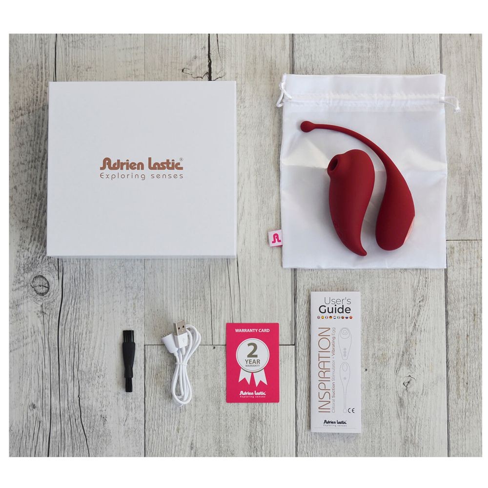 ADRIEN LASTIC INSPIRATION GIOCO DI COPPIA SUCCHIA CLITORIDE E VIBRATORE CONNESSIONE CON APP