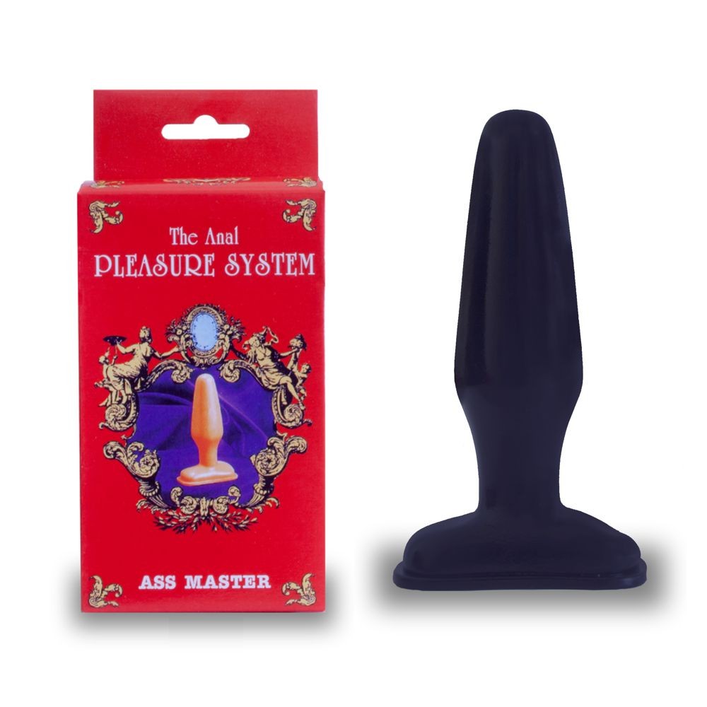 55007182 THE ANAL PLEASURE SYSTEM BUTT PLUG ASS MASTER BLACK STIMOLATORE PLUG ANALE