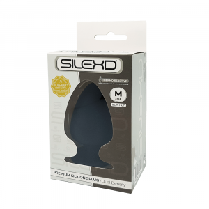 SILEXD 230290 ANAL PLUG ANALE STIMOLATORE TAGLIA M ALTEZZA 4,3" BLACK SILICONE NERO 11 CM
