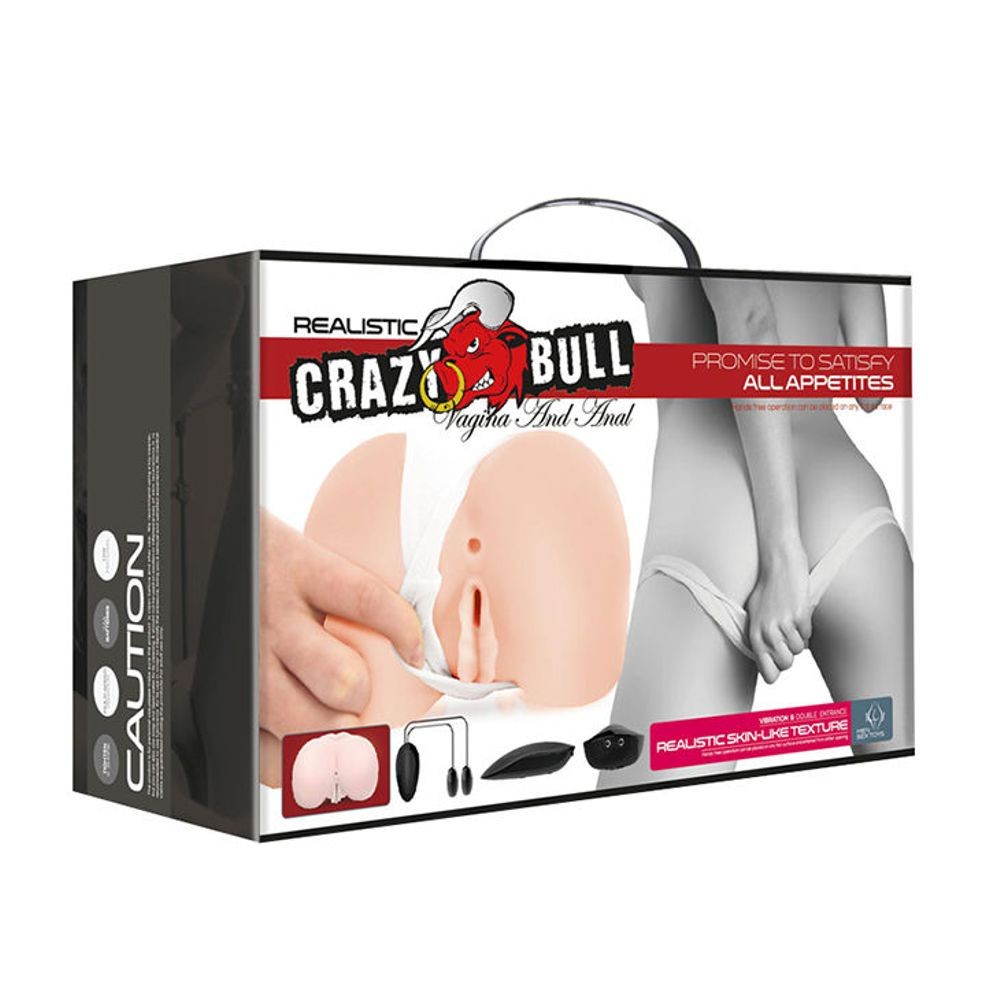 CRAZY BULL - ANO E VAGINA REALISTICI CON POSTURA VIBRANTE 8