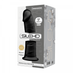 SilexD MODEL 2 - 9" BLACK 220598 FALLO REALISTICO PENE ARTIFICIALE IN SILICONE MEMORY TERMOREATTIVO CM 23