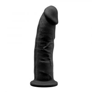 SilexD MODEL 2 - 9" BLACK 220598 FALLO REALISTICO PENE ARTIFICIALE IN SILICONE MEMORY TERMOREATTIVO CM 23
