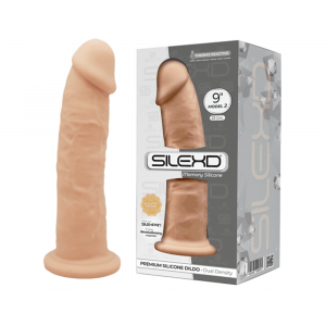 SilexD MODEL 2 - 9" CARAMEL 220574 FALLO REALISTICO PENE ARTIFICIALE IN SILICONE MEMORY TERMOREATTIVO CM 23