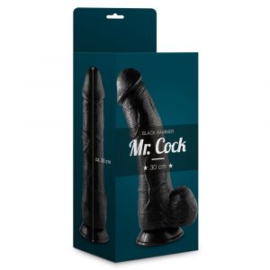 55078877 MR. COCK BLACK HAMMER 30 CM BLACK FALLO REALISTICO GIGANTE NERO