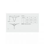 OBSESSIVE LUIZA BLACK TAGLIA S/M PERIZOMA NERO CON RICAMO POSTERIORE