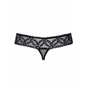 49-7207 837-THC-1 OBSESSIVE CROTCHLESS THONG S/M PERIZOMA NERO