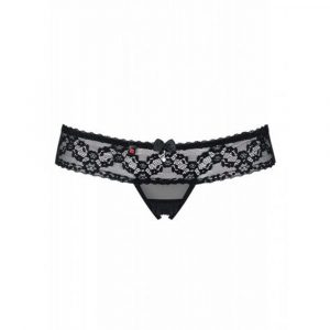 49-7207 837-THC-1 OBSESSIVE CROTCHLESS THONG S/M PERIZOMA NERO