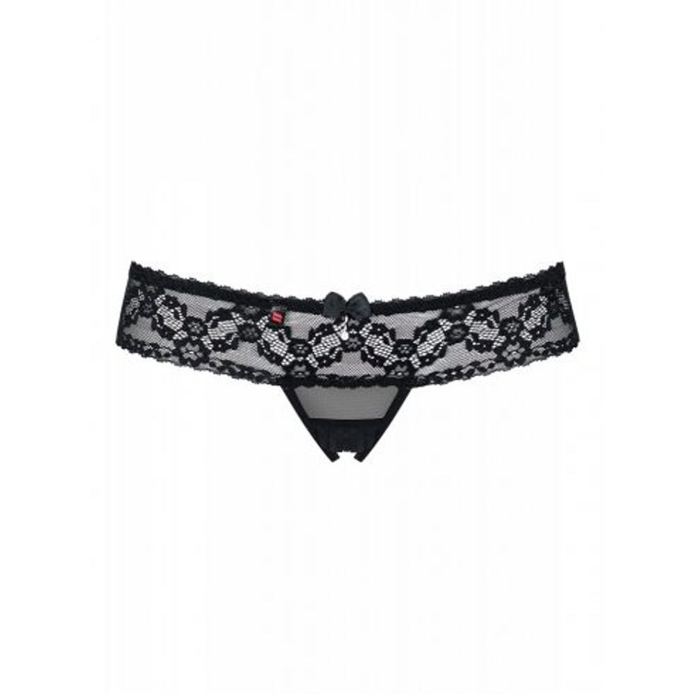 49-7207 837-THC-1 OBSESSIVE CROTCHLESS THONG S/M PERIZOMA NERO