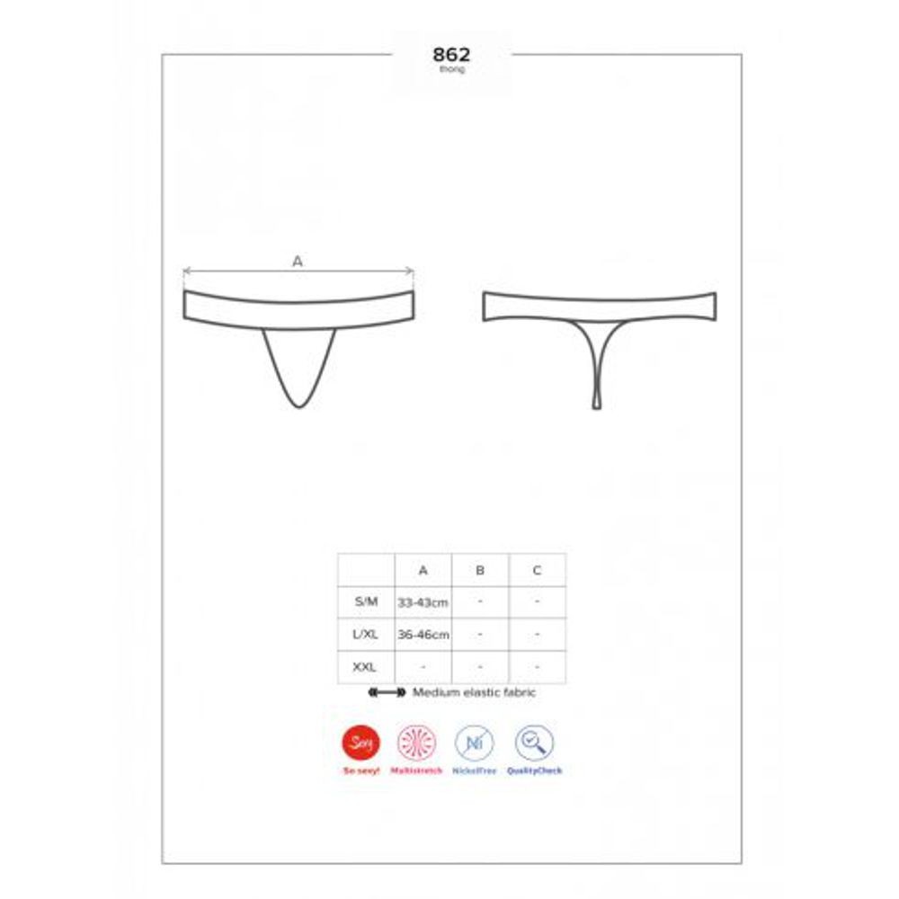 49-9089 OBSESSIVE 862-THO-1 PERIZOMA TG S/M PERIZOMA NERO