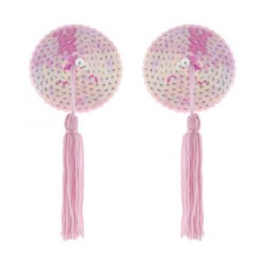 4720024 FEELISSIMA FEEL PEARL COPRICAPEZZOLI ROSA CON PAILLETTES