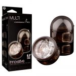 15097 MULTIBATOR 3X1 MASTURBATORE A 3 SCOMPARTI INTERCAMBIABILI