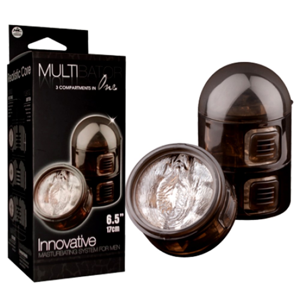 15097 MULTIBATOR 3X1 MASTURBATORE A 3 SCOMPARTI INTERCAMBIABILI