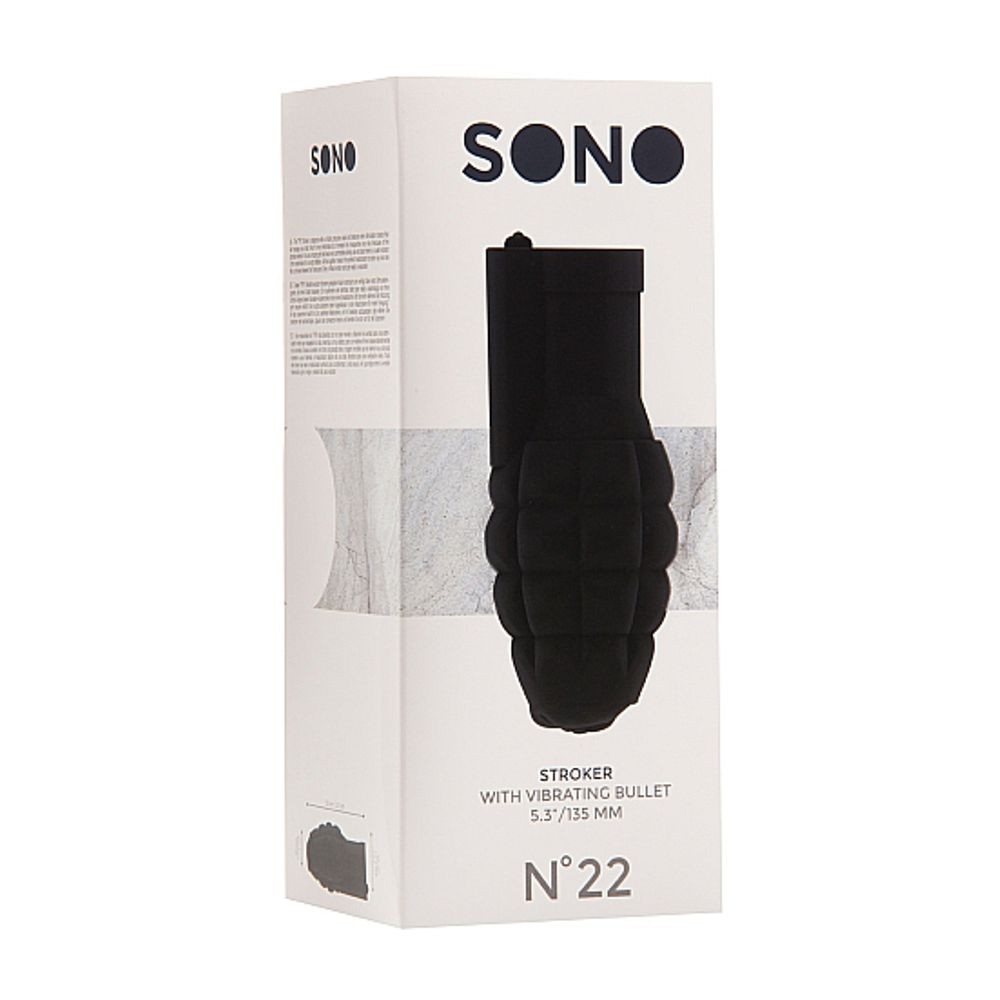 SON022BLK NO.22 - STROKER - WITH VIBRATING BULLET – BLACK