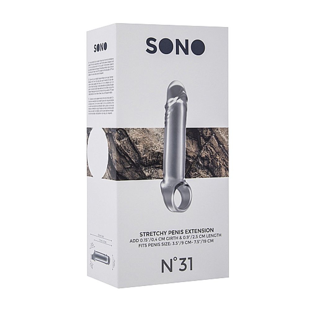 SON031TRA NO.31 - STRETCHY PENIS EXTENSION - TRANSLUCENT