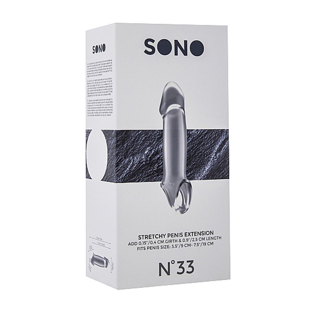 SON033TRA NO.33 - STRETCHY PENIS EXTENSION - TRANSLUCENT