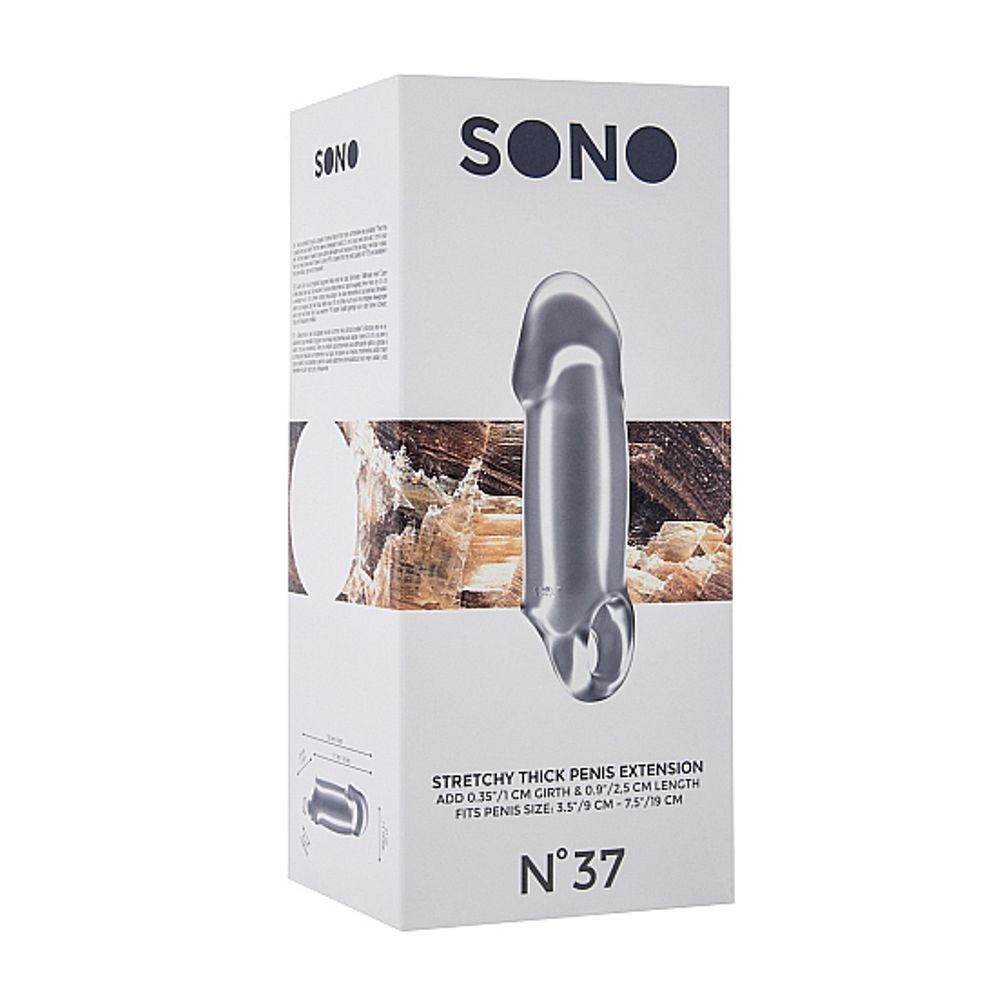 NO.37 - SON037TRA STRETCHY THICK PENIS EXTENSION – TRANSLUCENT