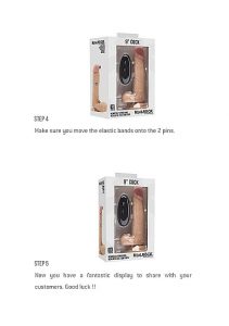 REA002SKN REALROCK VIBRATING REALISTIC COCK - 7" - WITH SCROTUM - SKIN