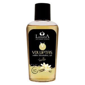 GEL DA MASSAGGIO COMMESTIBILE LUBRIFICANTE INTIMO STIMOLANTE EDIBILE LUXURIA VOLUPTAS VANILLA 100 ML
