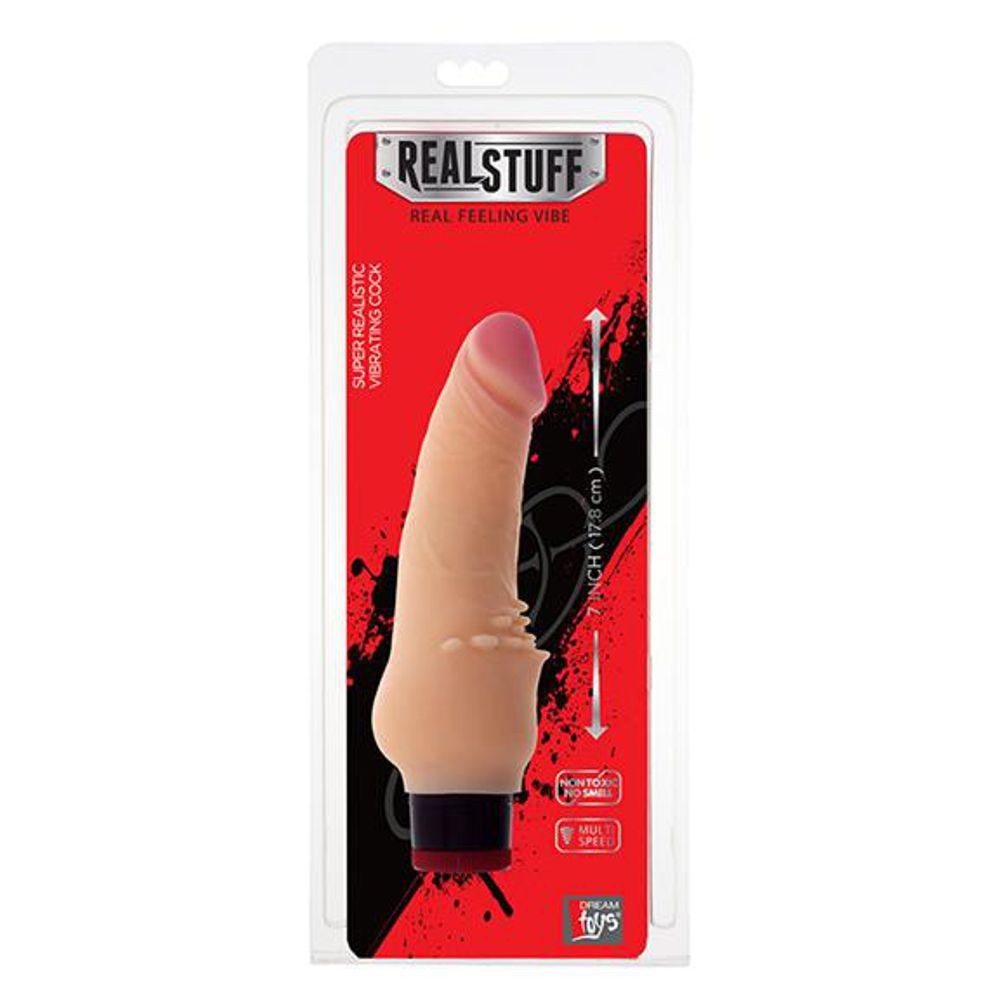 20636 REALSTUFF FALLO REALISTICO VIBRANTE CON VELOCITÀ REGOLABILE COLOR CARNE 7”