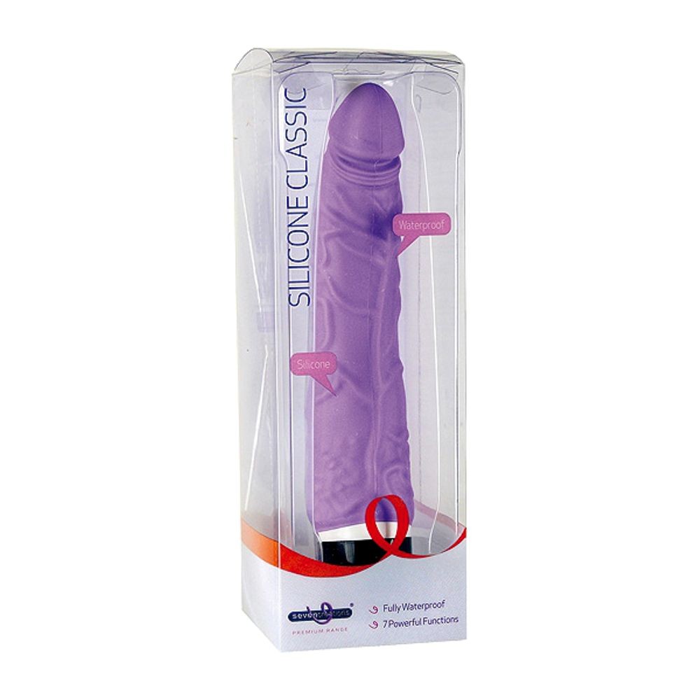 13284 SEVEN CREATIONS 100% FALLO IN SILICONE CLASSIC SLIM PURPLE CM 17 X 3