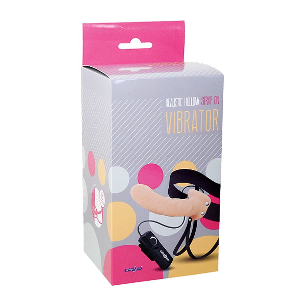 STRAP051 FALLO REALISTICO VIBRANTE INDOSSABILE STRAP ON COLOR CARNE CM 21