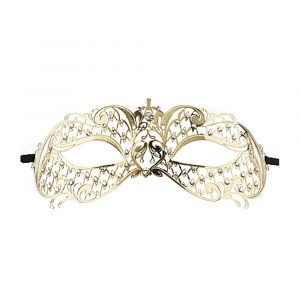 OU133GLD ANGEL MASQUERADE MASK - GOLD Mascherina angelo veneziano!