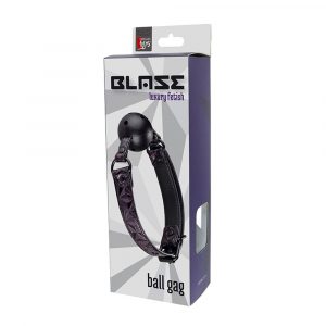 21274 BLAZE BALL GAG PURPLE PALLINA MORSO IN PLASTICA LISCIA E INSAPORE TRASPIRANTE