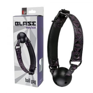 21274 BLAZE BALL GAG PURPLE PALLINA MORSO IN PLASTICA LISCIA E INSAPORE TRASPIRANTE