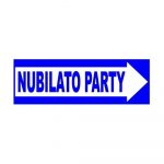 NUB1300202 CARTELLO PLASTIFICATO DIREZIONE NUBILATO PARTY ADDIO AL NUBILATO