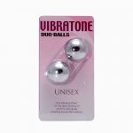 50483 VIBRATONE DUO BALLS SILVER BLISTERCARD PALLINE VAGINALI IN ACRILICO ARGENTO