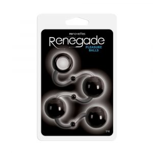 280210 RENEGADE PLEASURE BALLS BLACK PALLINE VAGINALI IN TPR NERO