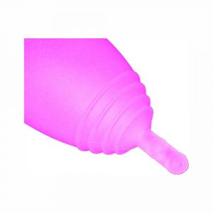 MELUNA COPPETTA MESTRUALE SOFT TAGLIA S, M, L, COLORE ROSA FORMA GAMBO