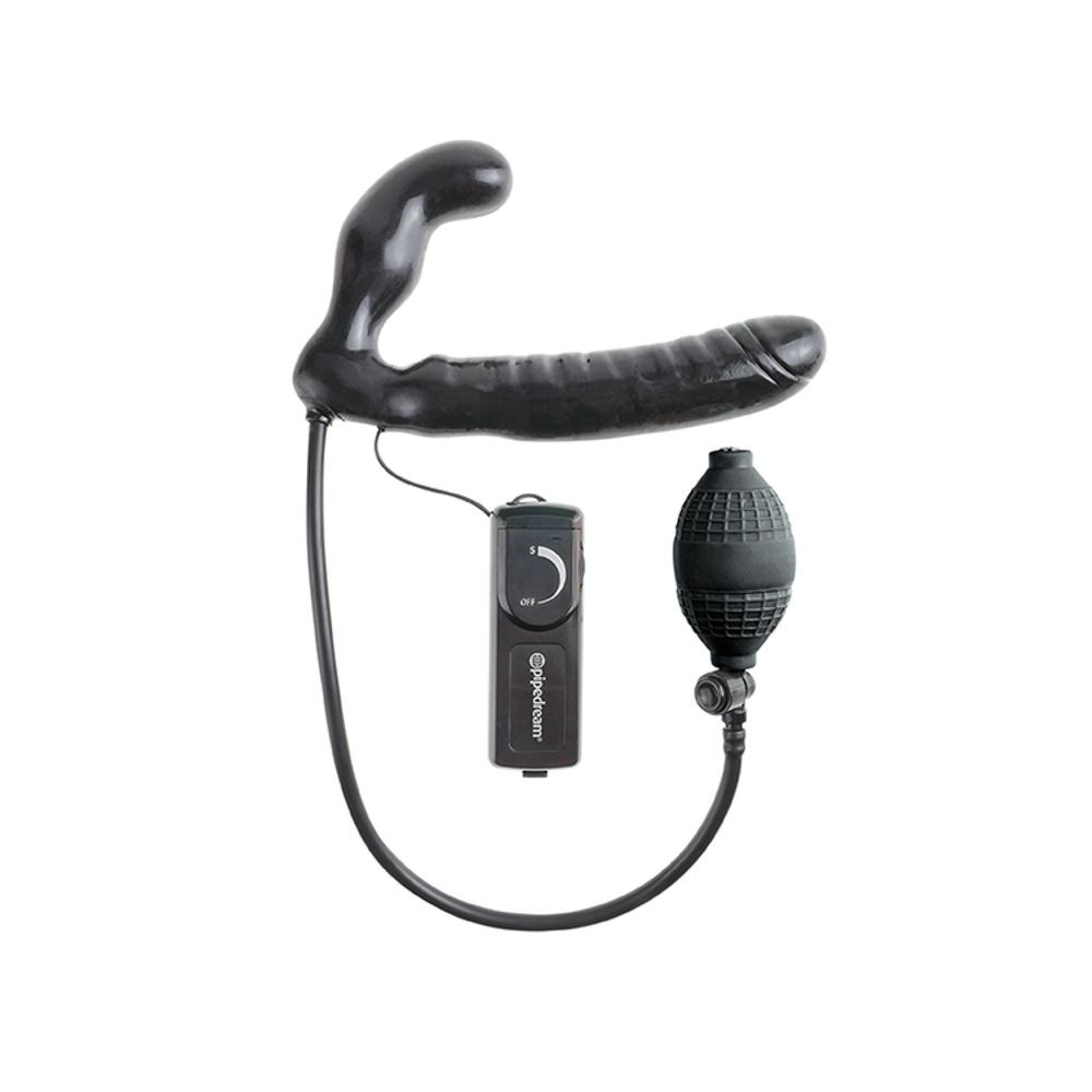 44798 FF DELUXE VIBRATING INFLATABLE STRAP ON