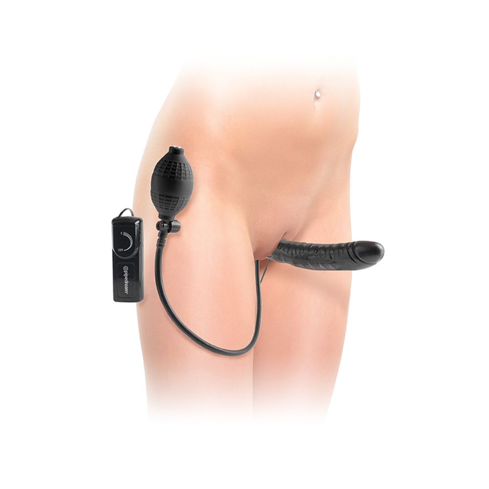 44798 FF DELUXE VIBRATING INFLATABLE STRAP ON