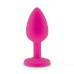 55078857 RELAXXXX SILICONE DIAMOND PLUG PINK/PINK SIZE S