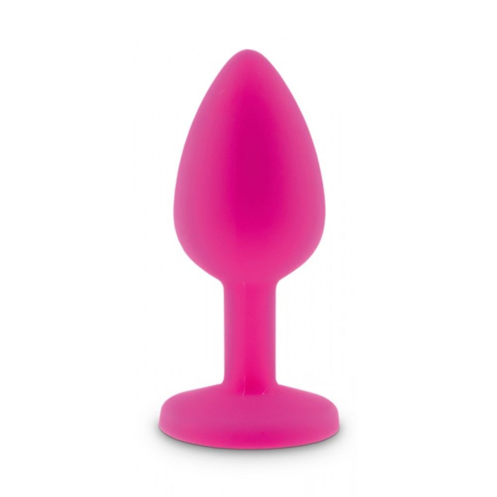 55078857 RELAXXXX SILICONE DIAMOND PLUG PINK/PINK SIZE S