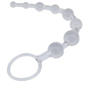 SHANES WORLD ANAL BEADS CLEAR STRISCIA DI PALLINE ANALI DECRESCENTI