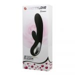 6021 PRETTY LOVE CONRAD ELMER BLACK VIBRATORE DI DESIGN 100% SILICONE COLORE NERO