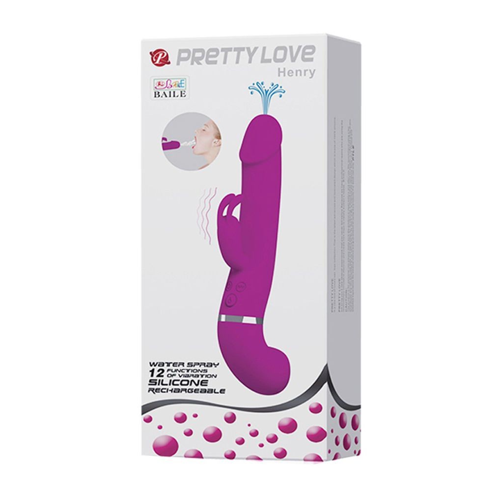 6031 PRETTY LOVE HENRY VIBRATORE DI DESIGN 100% SILICONE COLORE FUXIA