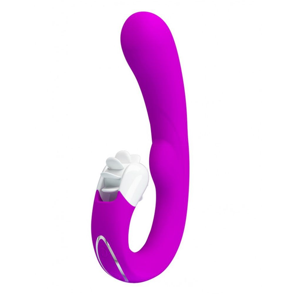 6042 PRETTY LOVE MAGIC TONGUE VIBRATORE DI DESIGN 100% SILICONE COLORE FUXIA