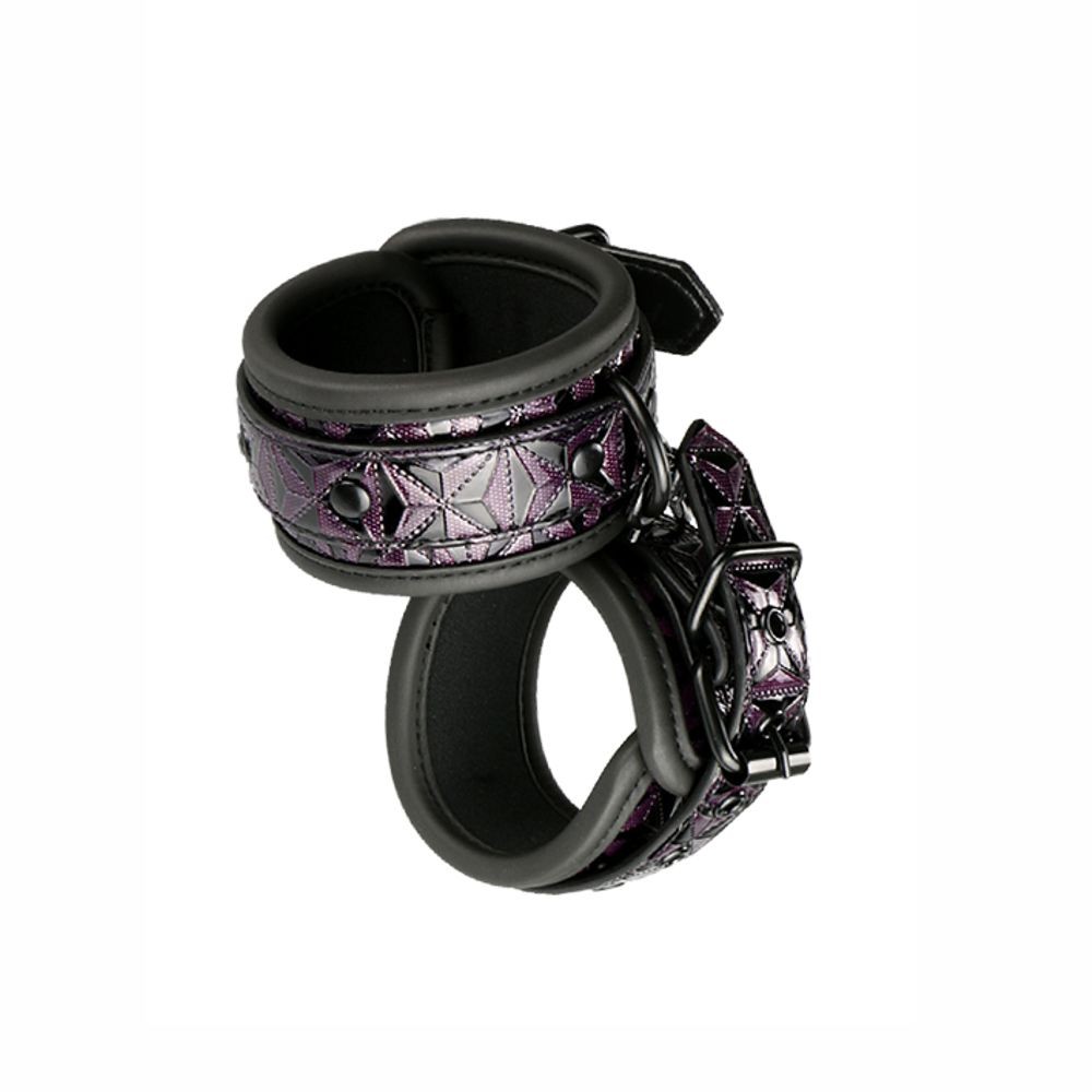 21269 BLAZE HANDCUFF PURPLE LUXURY FETISH POLSIERE IN NEOPRENE REGOLABILI