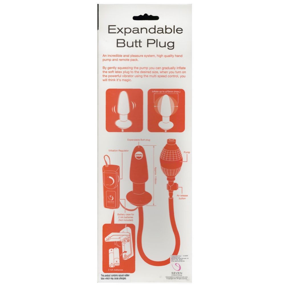 18003 EXPANDABLE PLUG GONFIABILE ANALE VIBRANTE CON TELECOMANDO