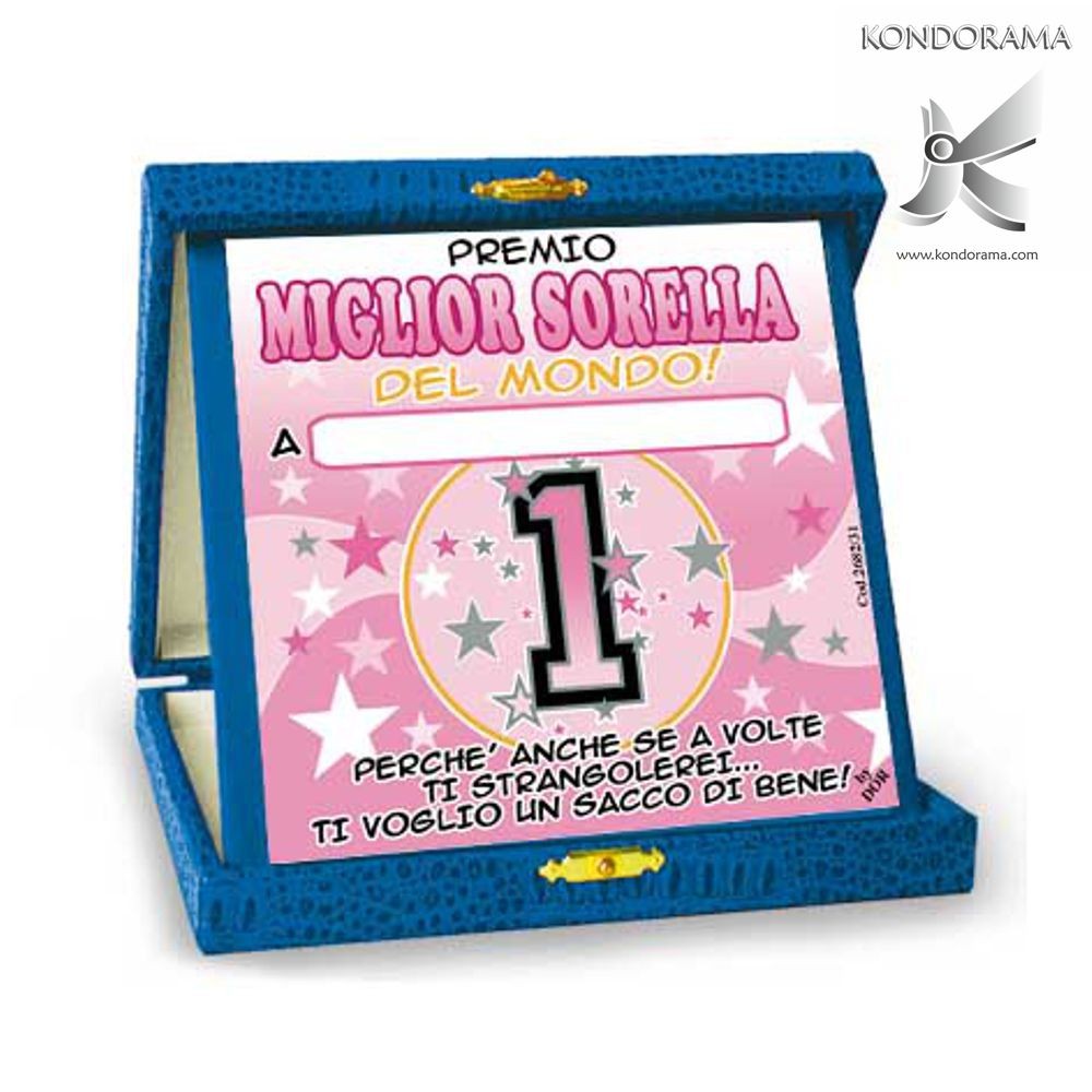 2682-017 TARGA PREMIO MIGLIOR SORELLA