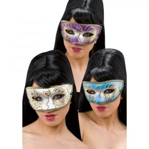 00610-1 MASCHERA CARTAèESTA DECORATA