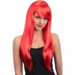 02617-1 PARRUCCA ROSSA LUNGHISSIMA C/FRANGIA IN BUSTA