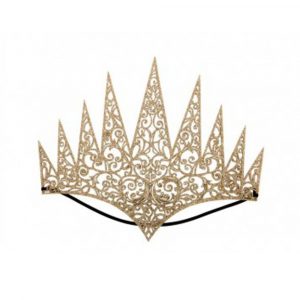 06190-1 CORONA REGINA IN TESSUTO INTAGLIATO IN BUSTA C/CAV.