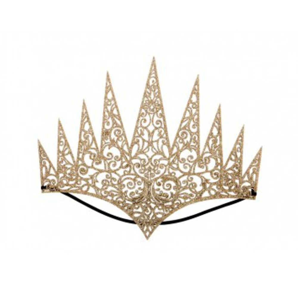 06190-1 CORONA REGINA IN TESSUTO INTAGLIATO IN BUSTA C/CAV.