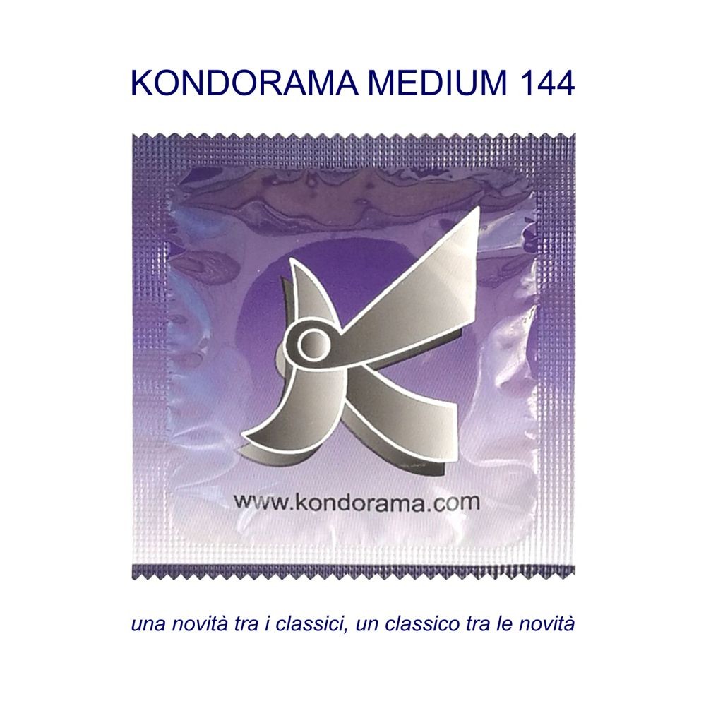 KONDORAMA MEDIUM PROFILATTICI PRESERVATIVI TRASPARENTI NON AROMATIZZATI 144 PZ DIAMETRO 53 MM