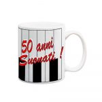 17408E TAZZA 50 ANNI SUONATI TAZZA RICORDO IN CERAMICA CON SCATOLA