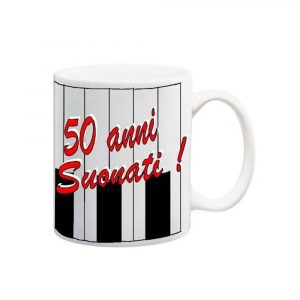 17408E TAZZA 50 ANNI SUONATI TAZZA RICORDO IN CERAMICA CON SCATOLA